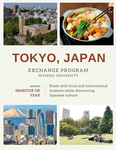 Tokyo, Japan Program Flyer