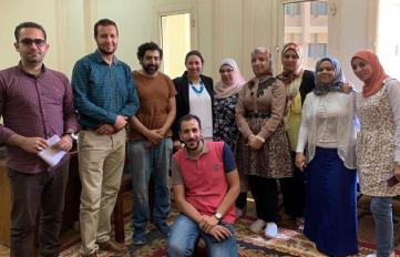 Graduate students and early career faculty at the Egyptian Atomic Engergy Authority