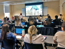 students listening to lecture