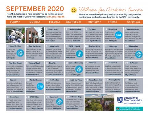 Wellness Calendar Health Wellness unh calendar 2021