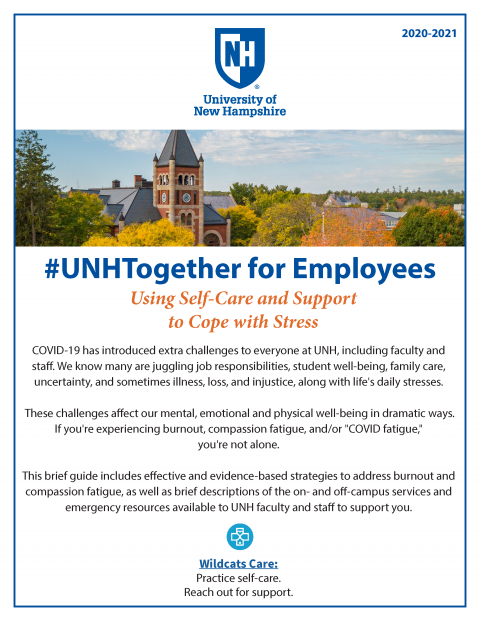 UNH Together Employee Resource List Cover Page
