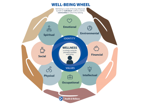 Health & Wellness Well-Being Wheel Simple