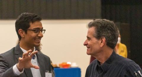 Dean Kamen and Student Ram Prajapati