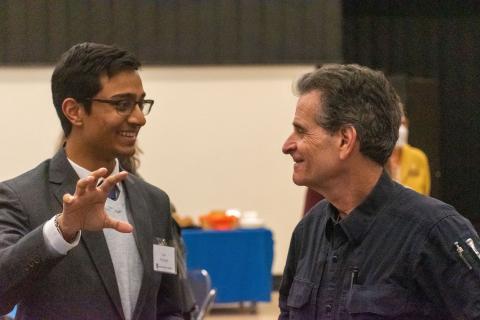 Dean Kamen and Student Ram Prajapati