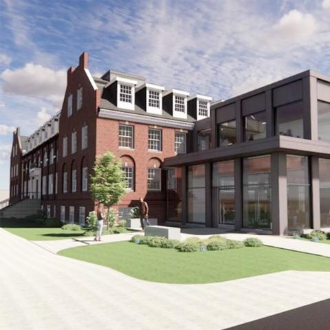 Computer rendering of Huddleston Hall renovations