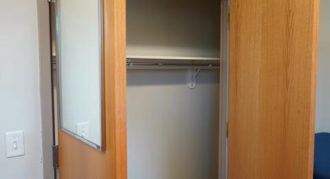 Double door closet at Gables