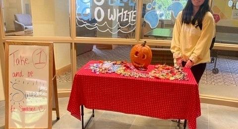 Reverse Trick-or-Treat at Peterson 