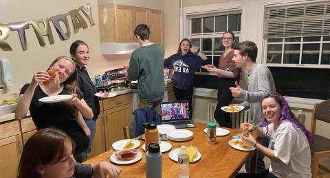 Spaghettis taco social at Scott