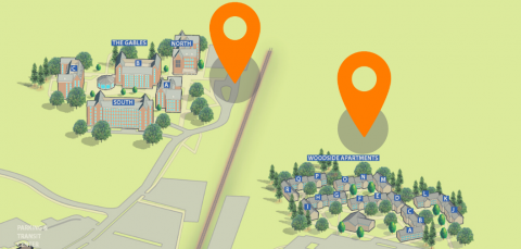 Smaller Map of Apartments