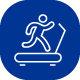 Icon of person running on treadmill