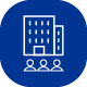 Icon of people with building