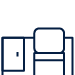 Icon of desk and chair