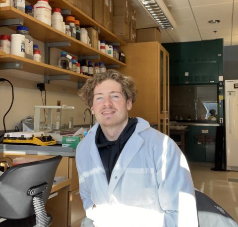 Vladimir Tkachev, in the lab.