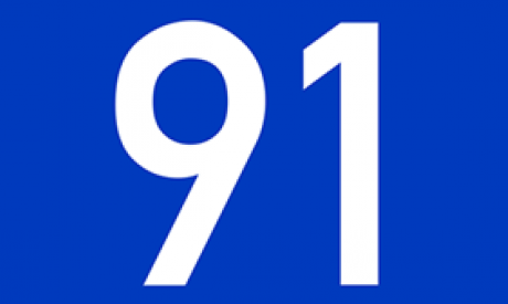 The number 91