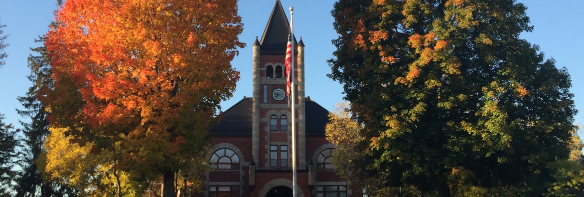 Image of the University of New Hampshire Thompson Hall, Durham, NH.