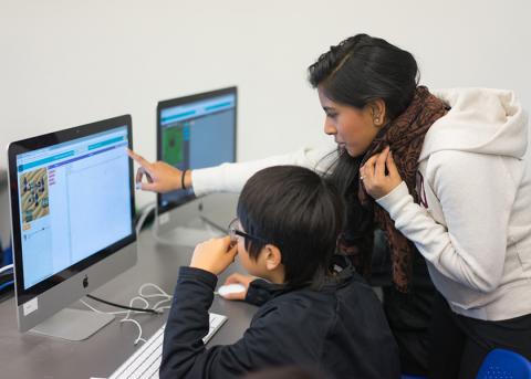 Teaching an elementary student mathematics on a computer