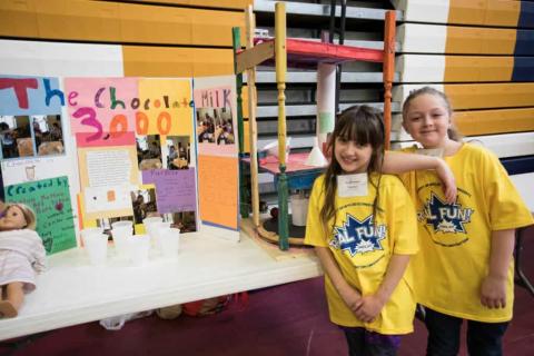 Kids with Science Poster