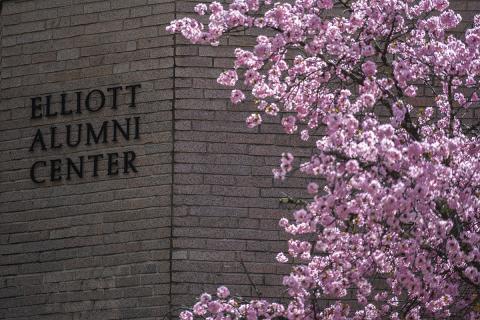 Outside of Elliott Alumni Center