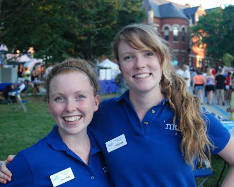 Student employees at U-Day