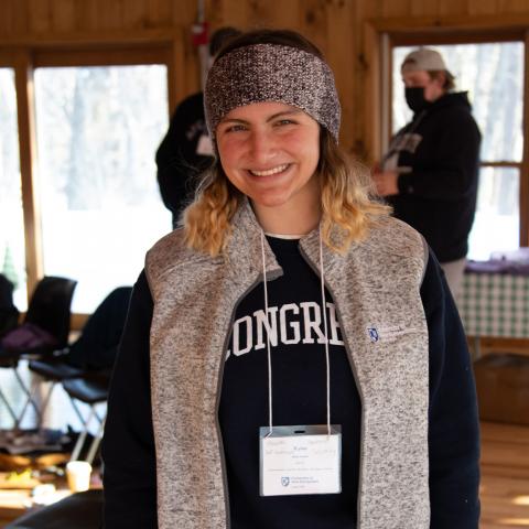 Leadership camp member posing for camera