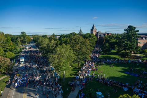 Aerial of University Day Picnic
