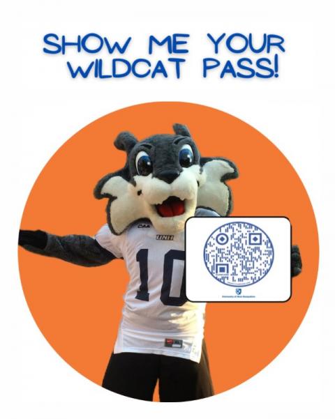 UNH mascot, Wild E. Cat