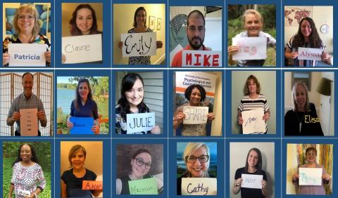 Collage of photos of each PACS staff member