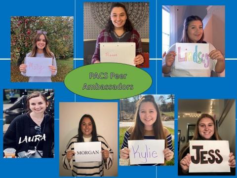 Group photo of PACS Peer Ambassadors