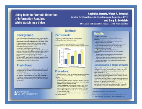 2009-2012 Cognition Toolbox Project: The Testing Effect