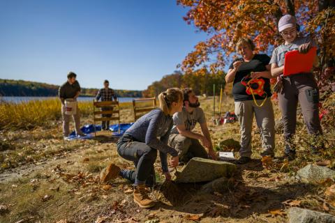 UNH Students outdoors