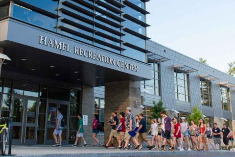 exterior of UNH Campus Recreation Center