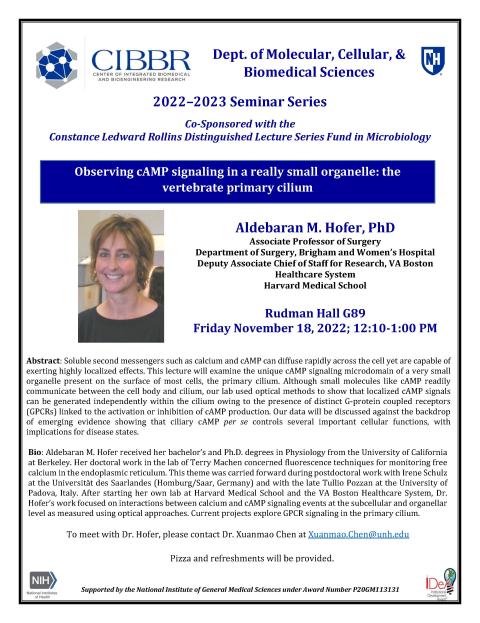 Dr. Aldebaran Hofer Seminar Notice