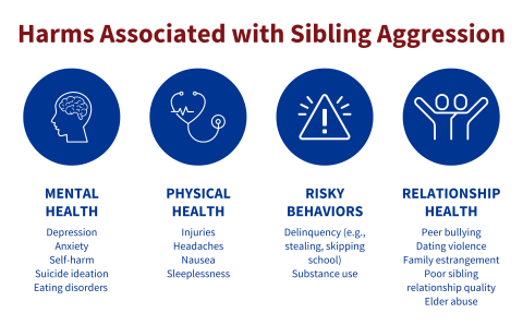Harms Associated with Sibling Aggression graphic