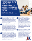 First page of Practical Tips for K-12 Personnel to Address Sibling Aggression and Abuse