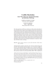 First page of "Conflict resolution: Links with adolescents' family relationships and individual well-being"