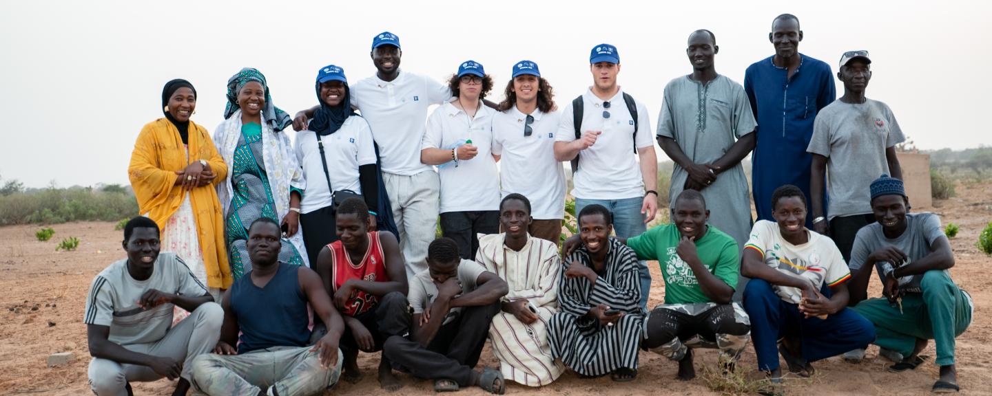 Full Bucket Foundation team with some of the Daara students and workers 