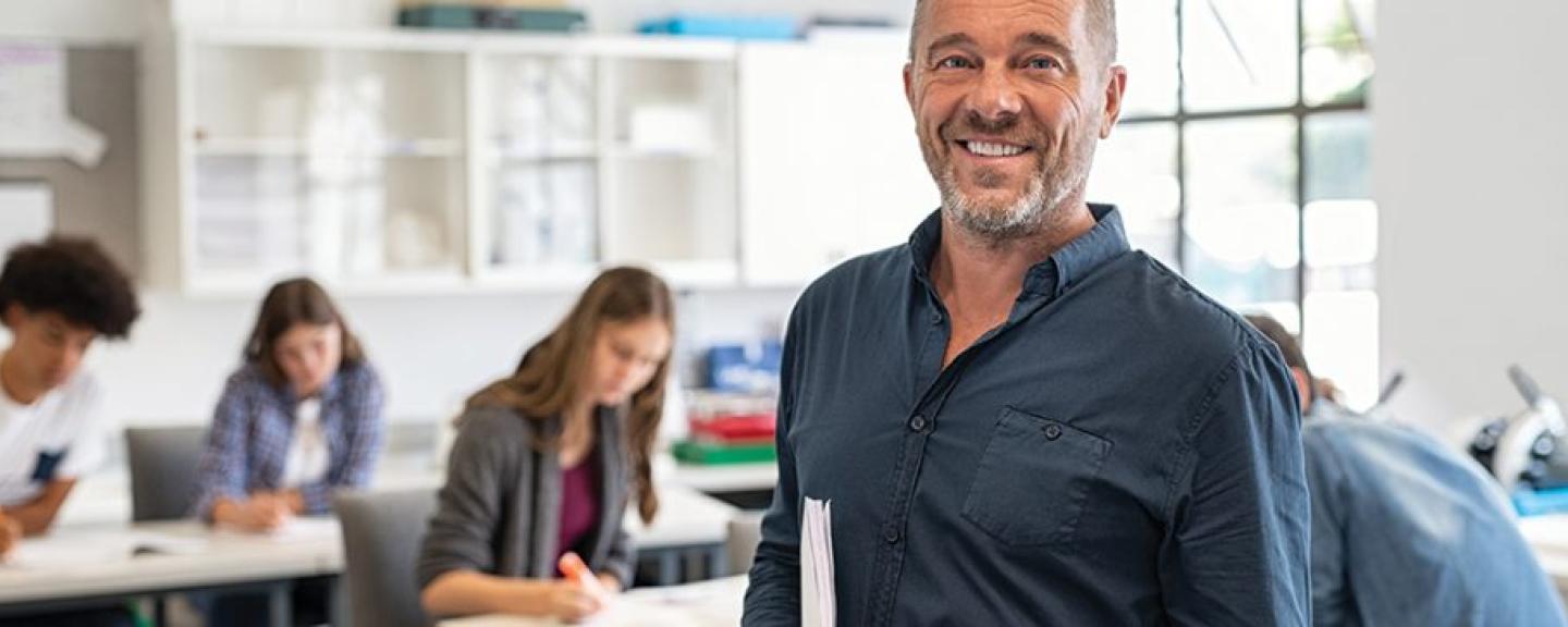 Teacher in classroom