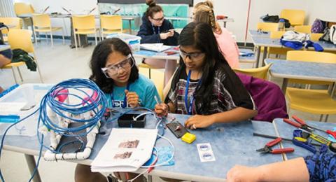 Students at tech camp