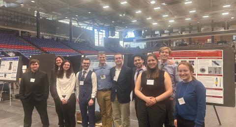 The Physics department group photo at the 2025 Undergraduate Research Conference, an amazing opportunity to present research.