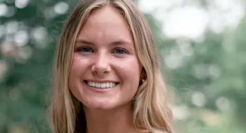 UNH nutrition student Caroline Williams