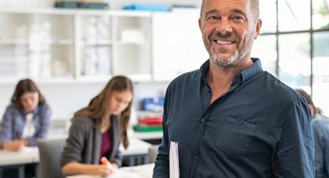 Teacher in classroom