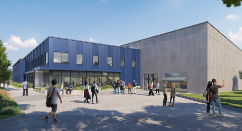 Architectural rendering of new Center of Excellence for ocean mapping