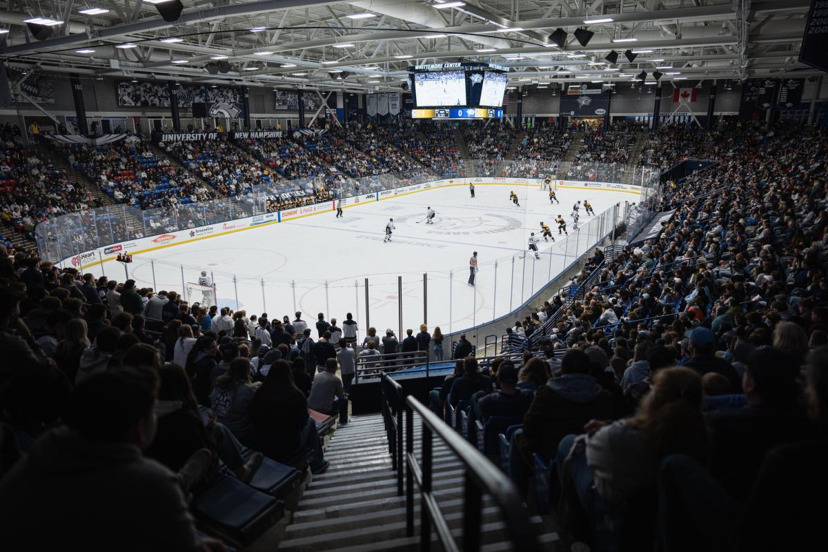 UNH hockey game at the Whittemore Center