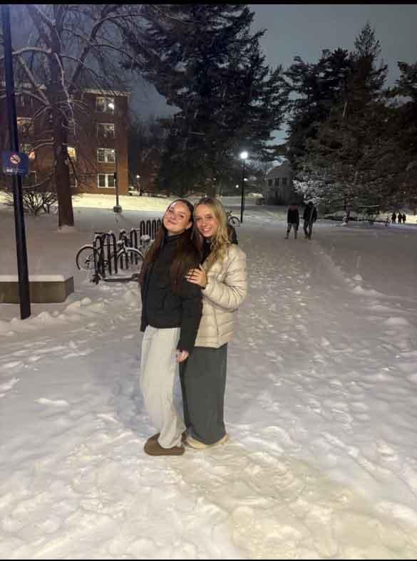 Julia Owens in the snow