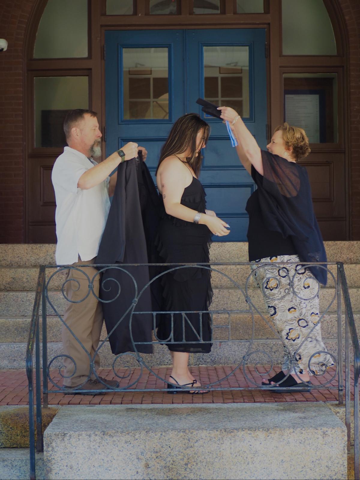 Emma graduation cap and gown