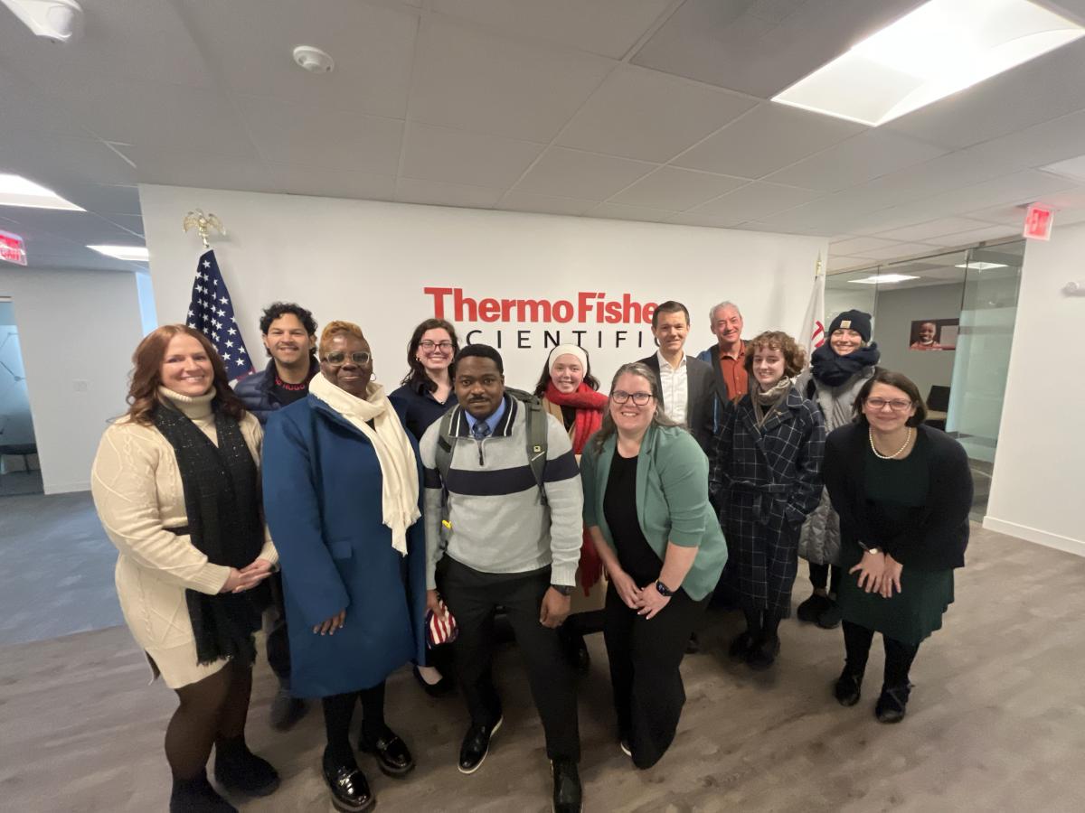 Carsey students at Thermo Fisher Scientific in Washington DC for the annual Colloquium