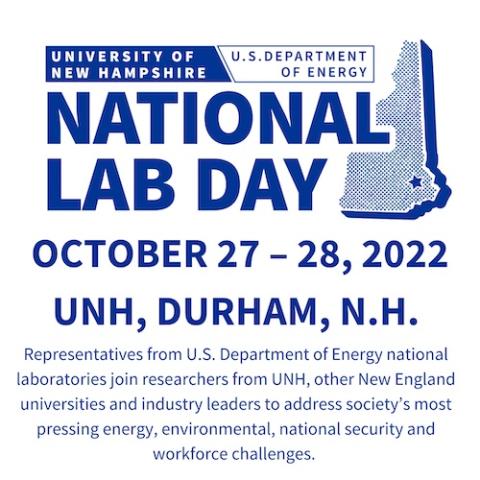 IIlustration says "University of New Hampshire/Department of Energy National Lab Day"