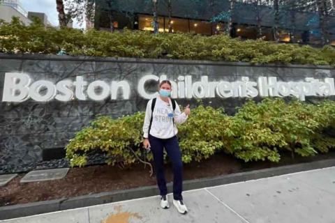 UNH alum at Boston Children's Hospital