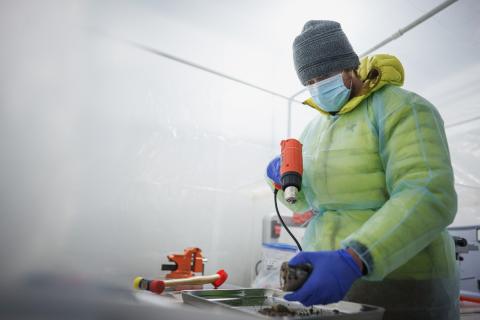 UNH student researcher