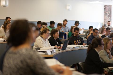 Students in a classroom